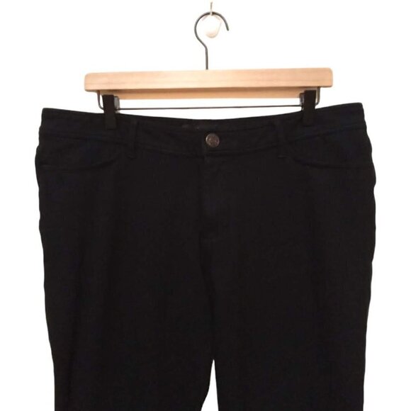 Seven7 Black Skinny Leg Ponte Stretch Mid Rise Pants Sz 16 - Picture 2 of 7